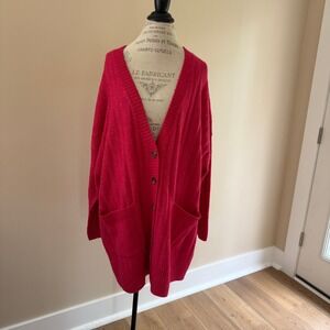 Torrid Women's Vegan Cashmere Boyfriend V-neck Cardigan Size 3